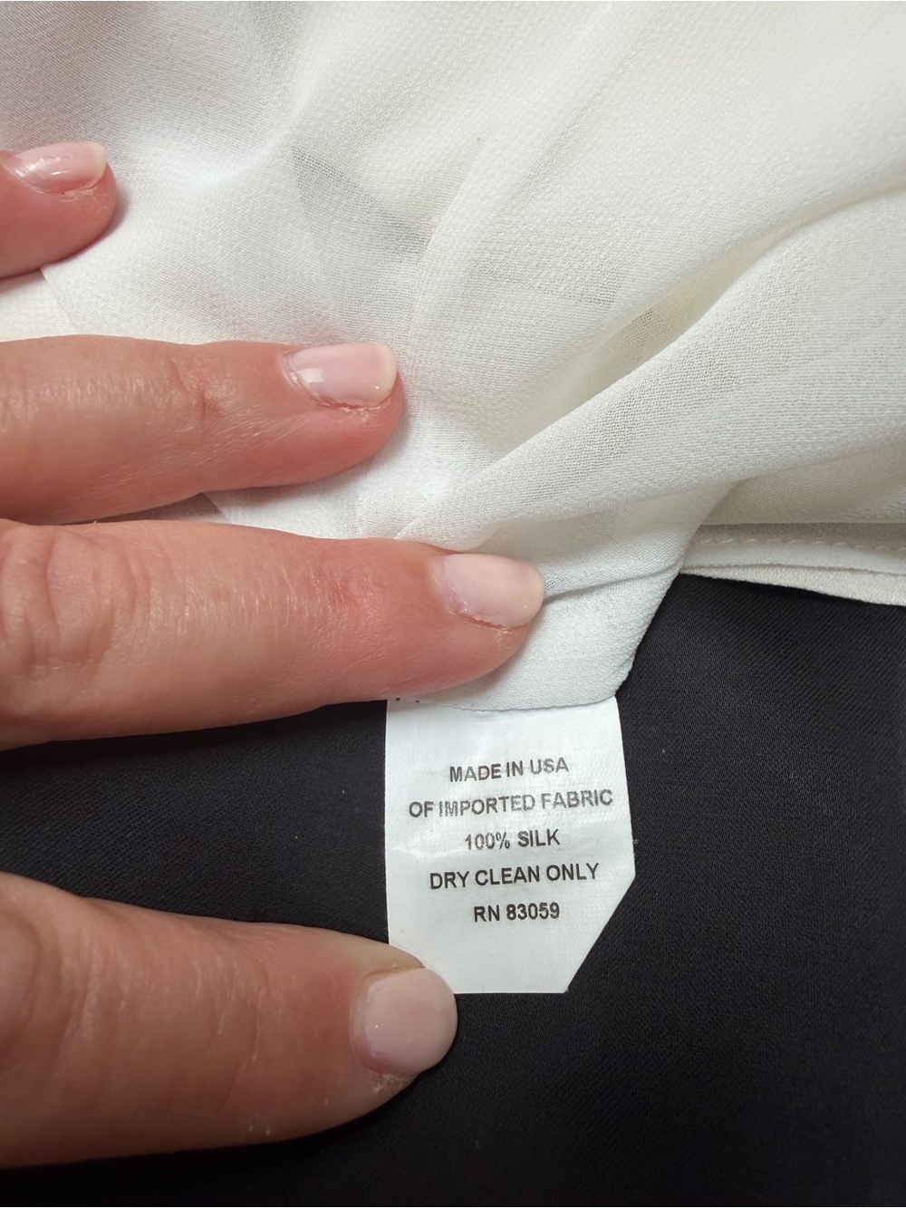 Ivory Ruffle-Tier Bell Sleeve Blouse - Picture 5 of 5
